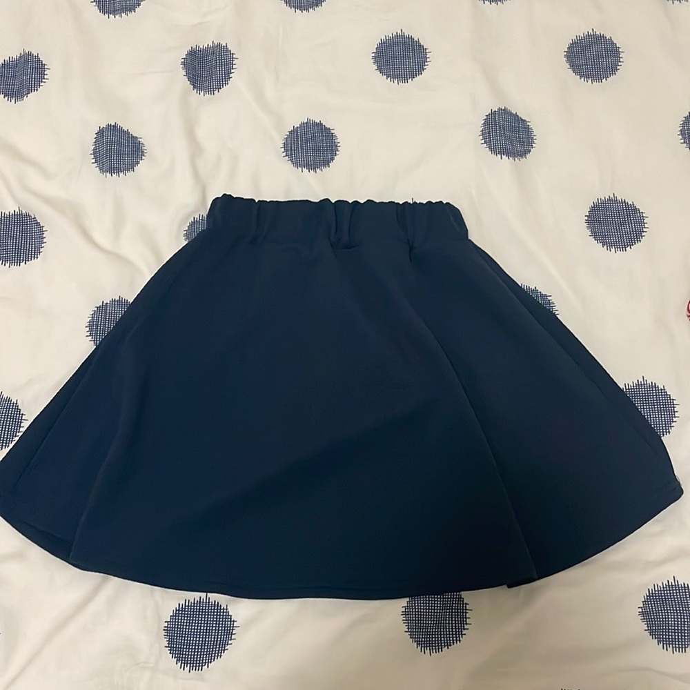 Blue skater skirt